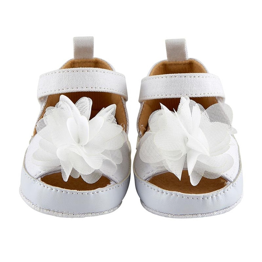 NWT White Floral Baby Sandals